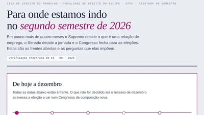 Aula inaugural de 2026.2 da Liga de Direito do Trabalho featured image